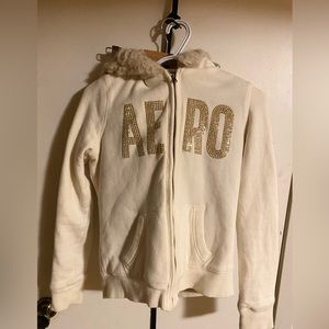 Aeropostale Fur hood Zip up